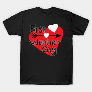 Baby Valentine Gifts - Hearts and Arrow T-Shirt